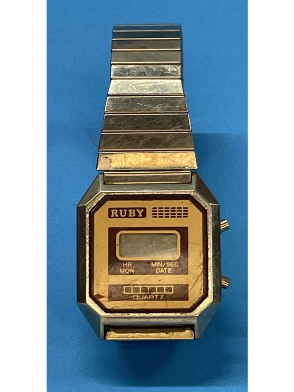 Vintage Ruby Digital Watch Not Working For Parts Or Repair AS-IS Condition!!!